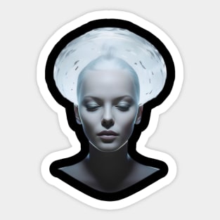 Sci fi woman Sticker